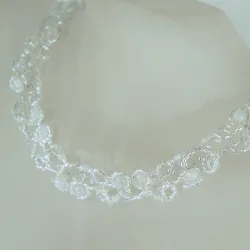 Necklace Silver 925 - Arabesque Moonstone-Diaphanous white - Necklace Silver 925 - Argent 925